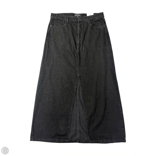 Skirt Maxi By Lucky Brand In Black Denim, Size: 14