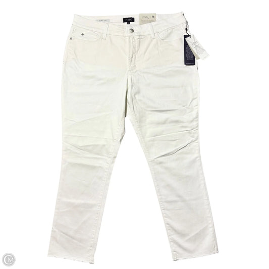 Jeans Straight By Not Your Daughters Jeans In White Denim, Size: 16