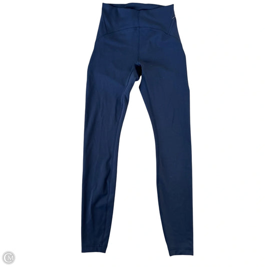 Athletic Leggings By Lululemon In Navy, Size: S
