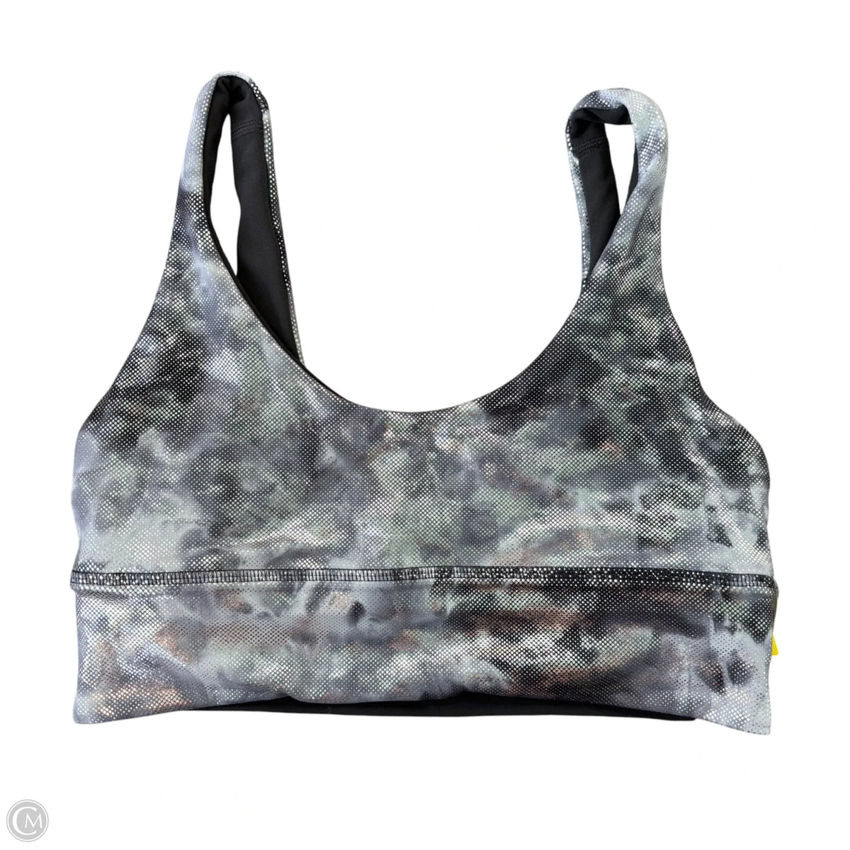 Athletic Bra By Lululemon In Silver, Size: M