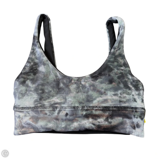 Athletic Bra By Lululemon In Silver, Size: M