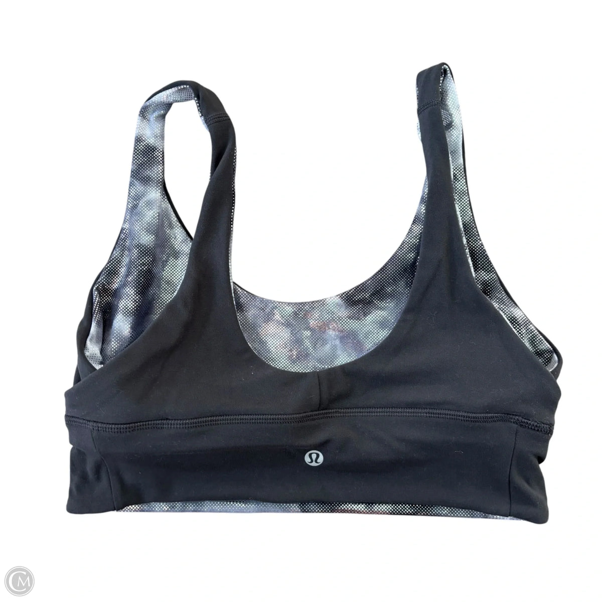 Athletic Bra By Lululemon In Silver, Size: M