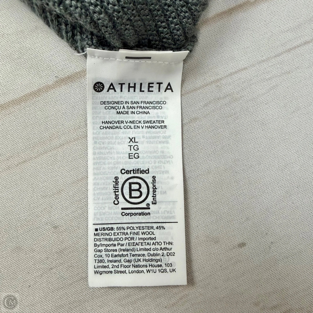 Sweater By Athleta In Grey, Size: Xl