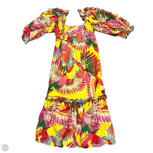 Dress Casual Maxi By Farm Rio In Tropical Print, Size: S
