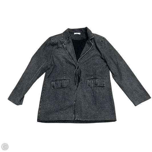 Blazer By Style Collection In Grey Denim, Size: S