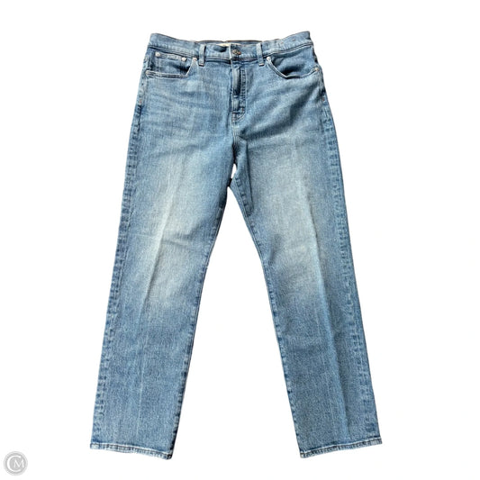 Jeans Straight By Madewell In Blue Denim, Size: 12