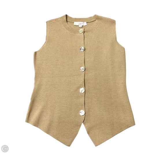 Vest Sweater By Loft In Brown, Size: Xs