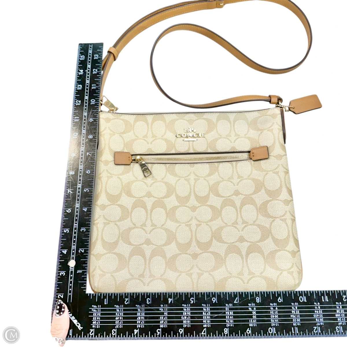 Crossbody Designer By Coach, Size: Medium