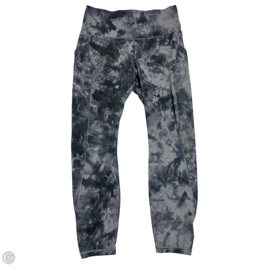 Athletic Leggings By Lululemon In Tie Dye Print, Size: M