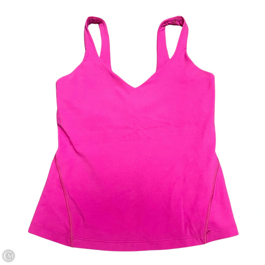 Athletic Tank Top By Lululemon In Pink, Size: S
