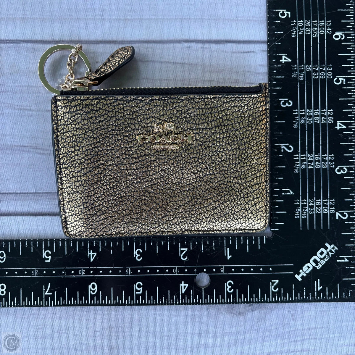 Coin Purse Designer By Coach, Size: Small