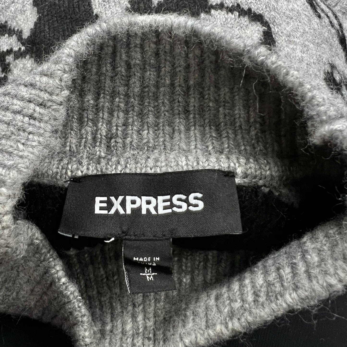 Grey Sweater By Express, Size: M