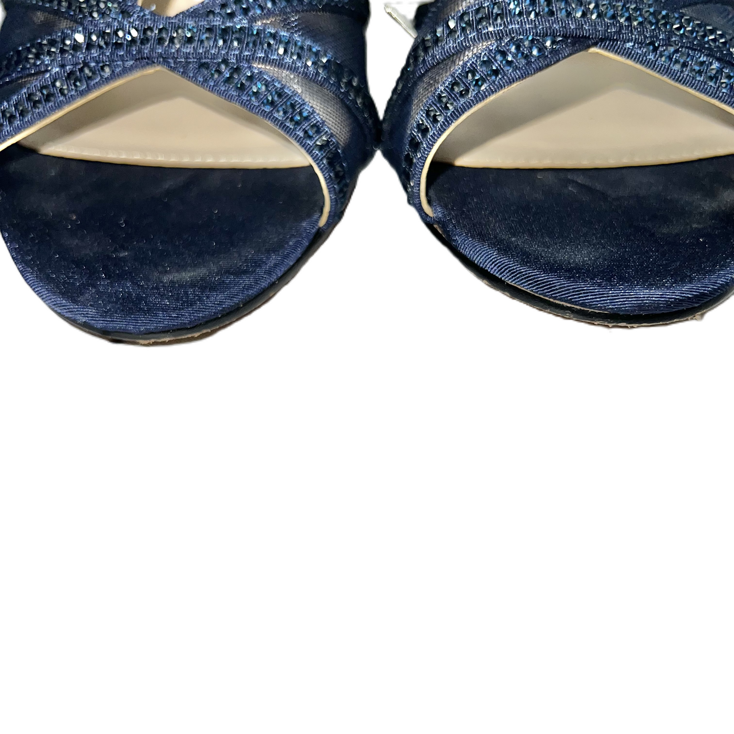 Navy Shoes Heels Wedge By Nina, Size: 8