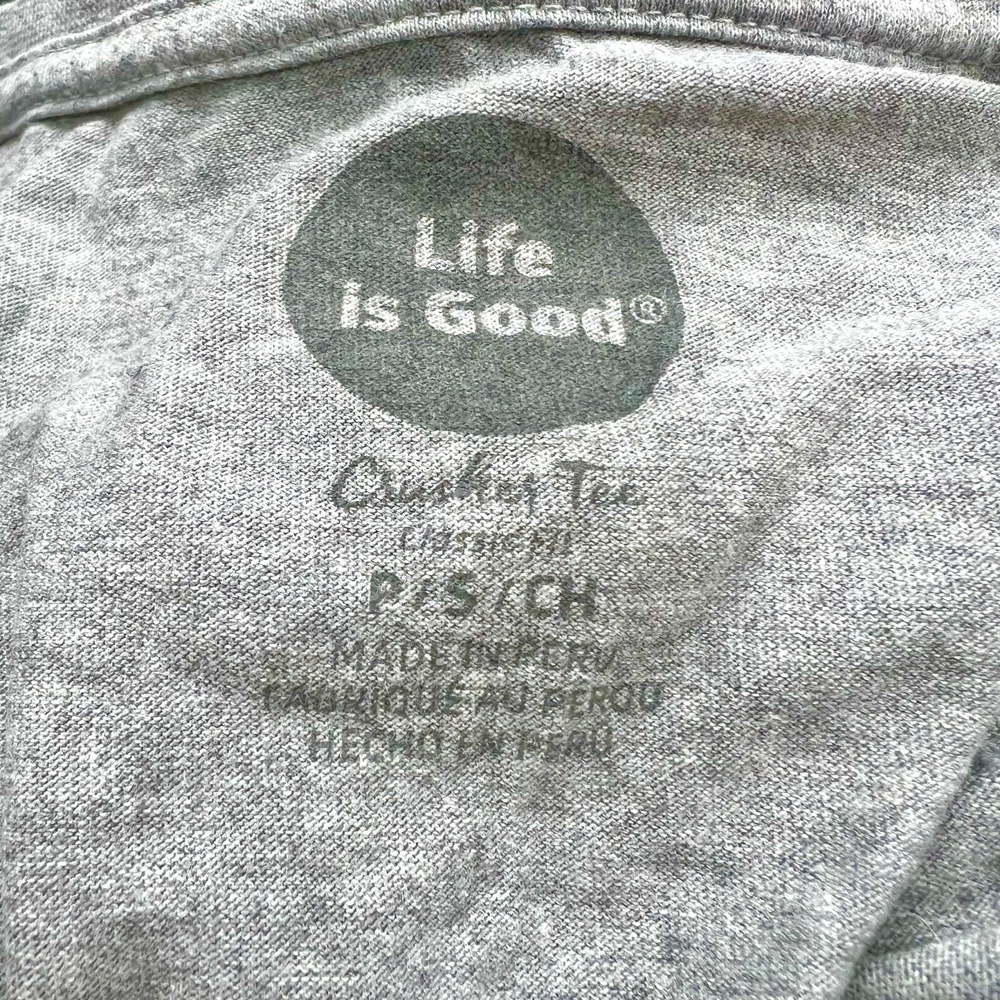 Grey Top Short Sleeve By Life Is Good, Size: S