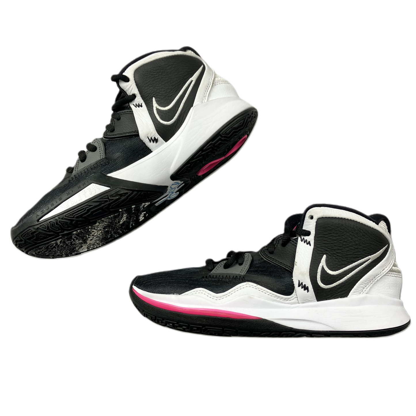 Black & White Shoes Athletic By Nike, Size: 5.5