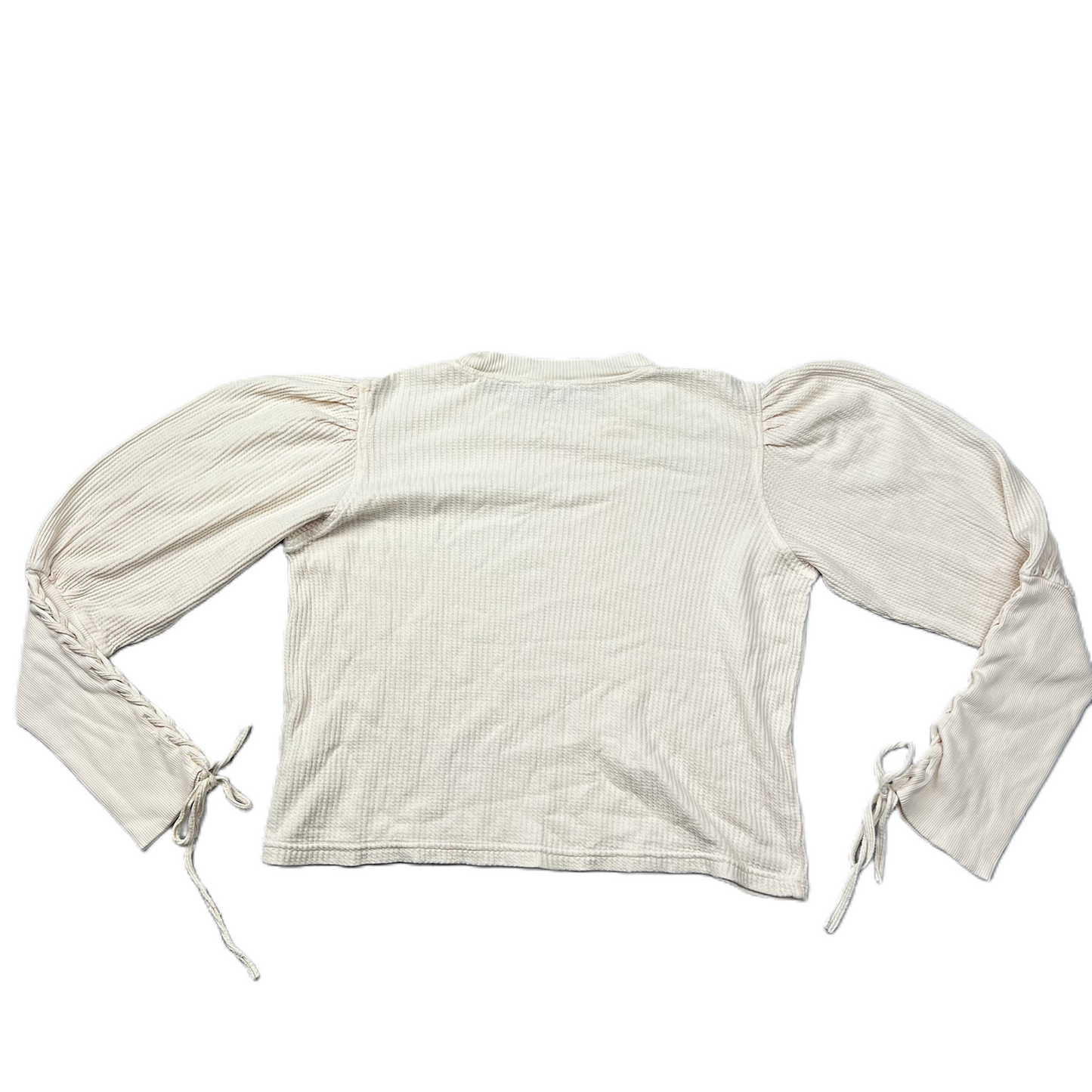 Cream Top Long Sleeve By Free People, Size: M