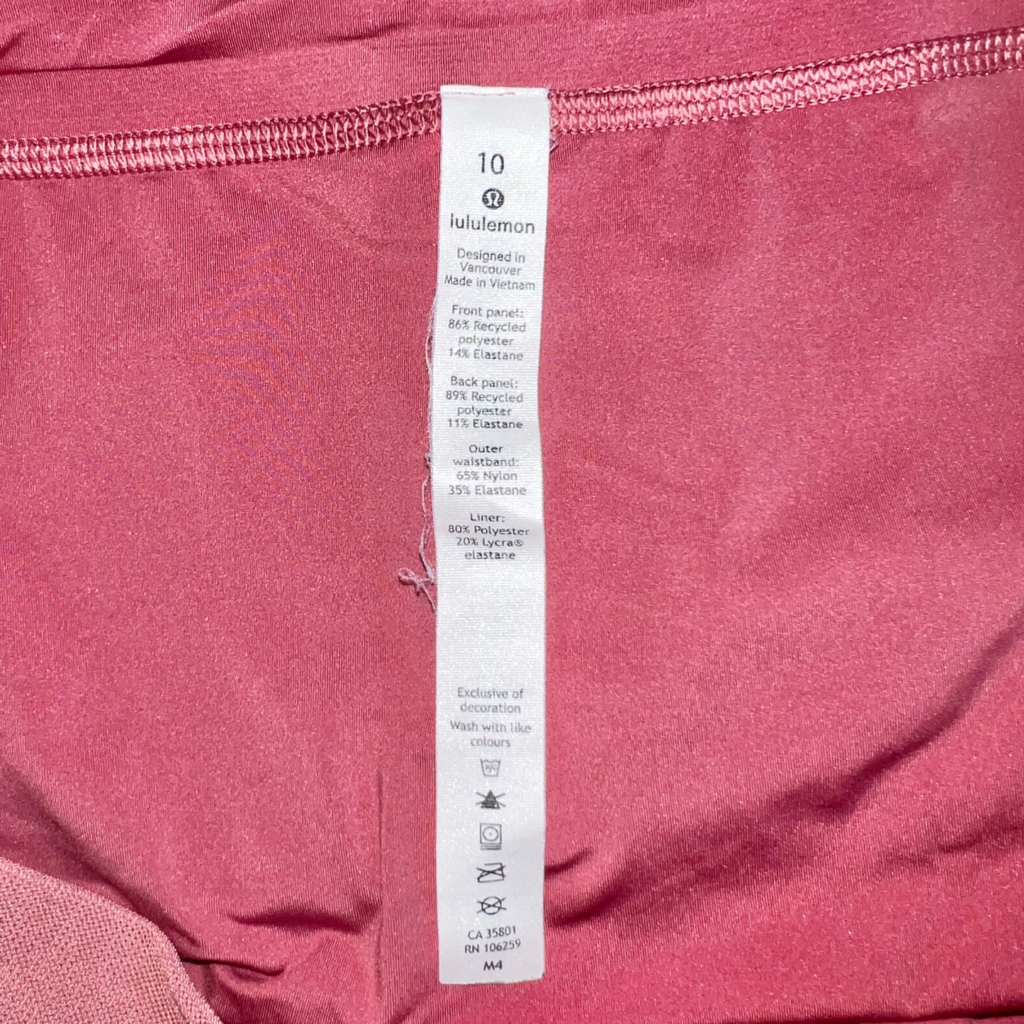 Pink Athletic Shorts By Lululemon, Size: M