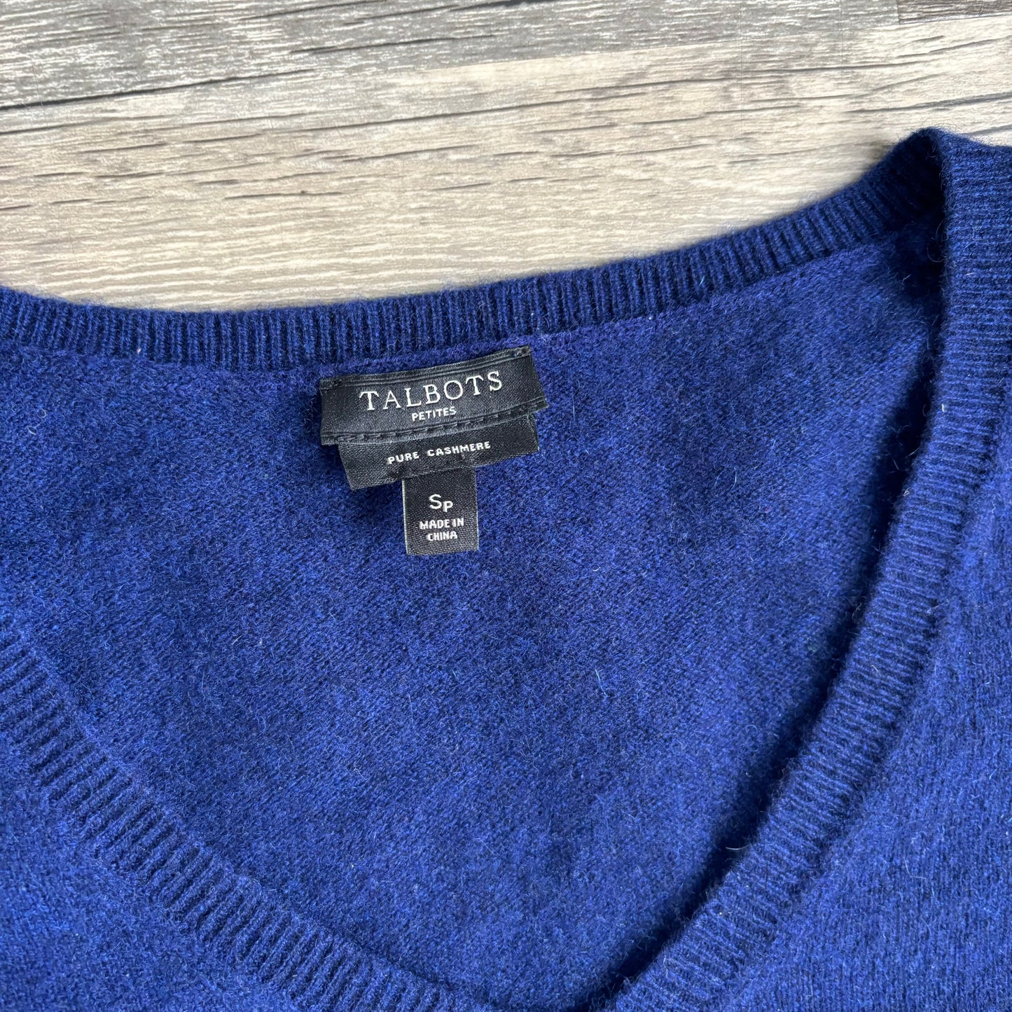 Sweater Cashmere By Talbots In Blue, Size: Sp