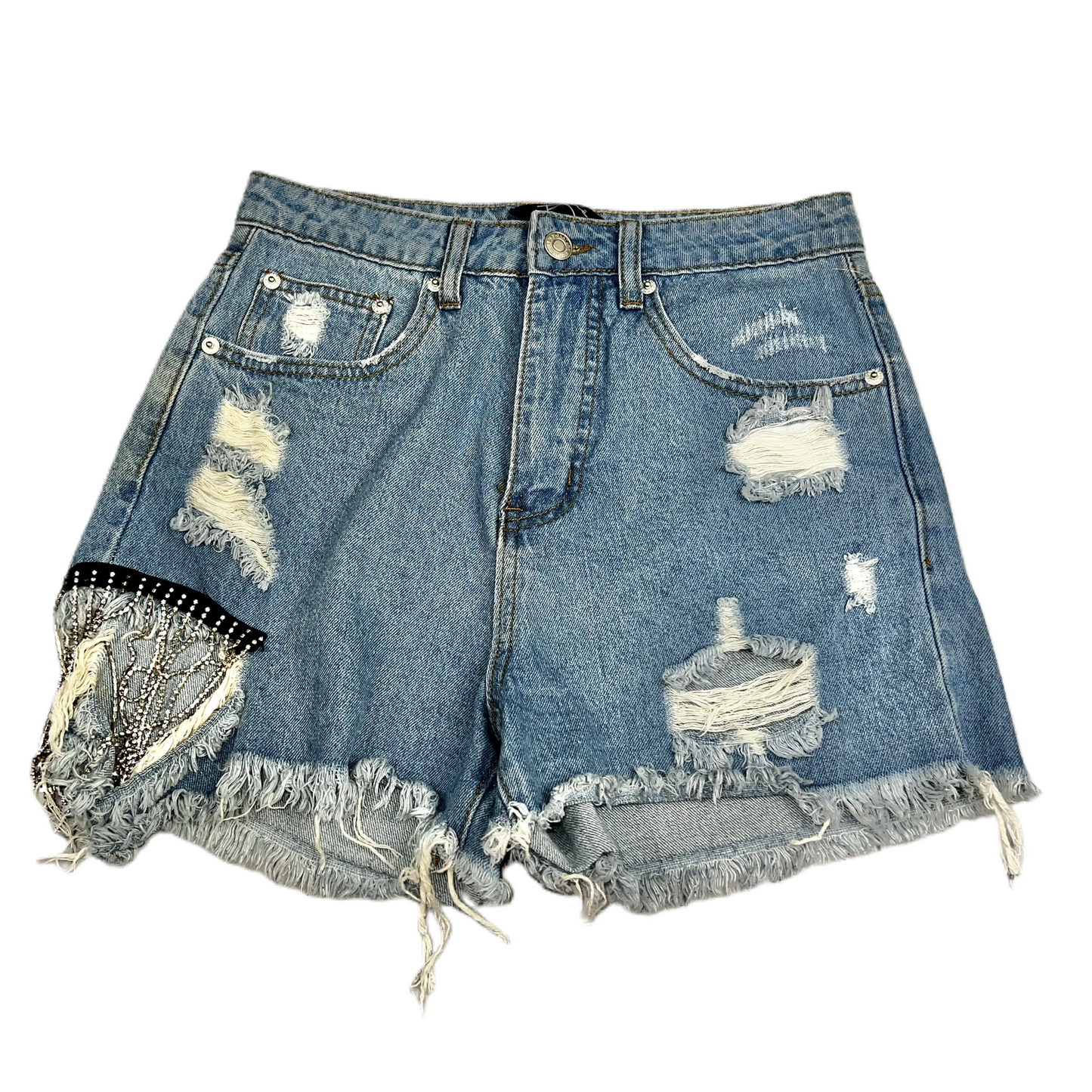 Blue Denim Shorts By Rene, Size: S