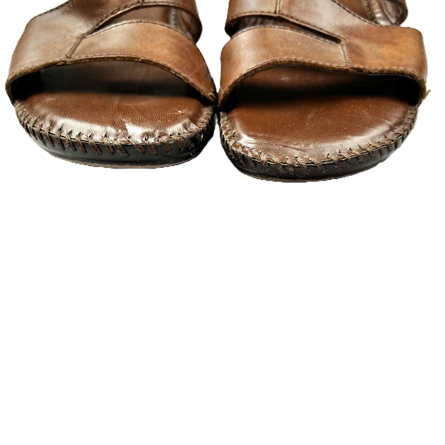 Brown Sandals Flats By Naturalizer, Size: 8