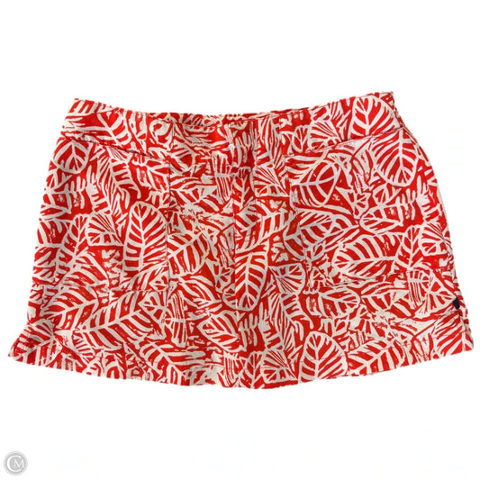 Skirt Mini & Short By Nautica In Orange & White, Size: S
