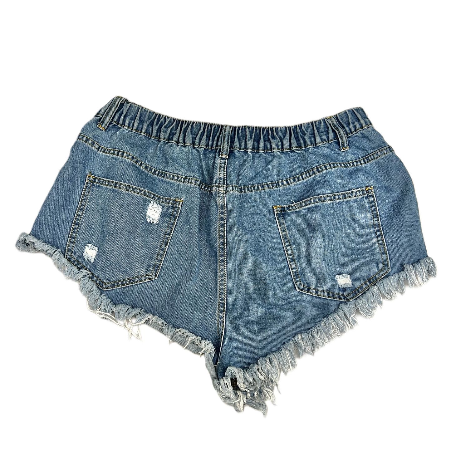 Blue Denim Shorts By Shein, Size: 1x