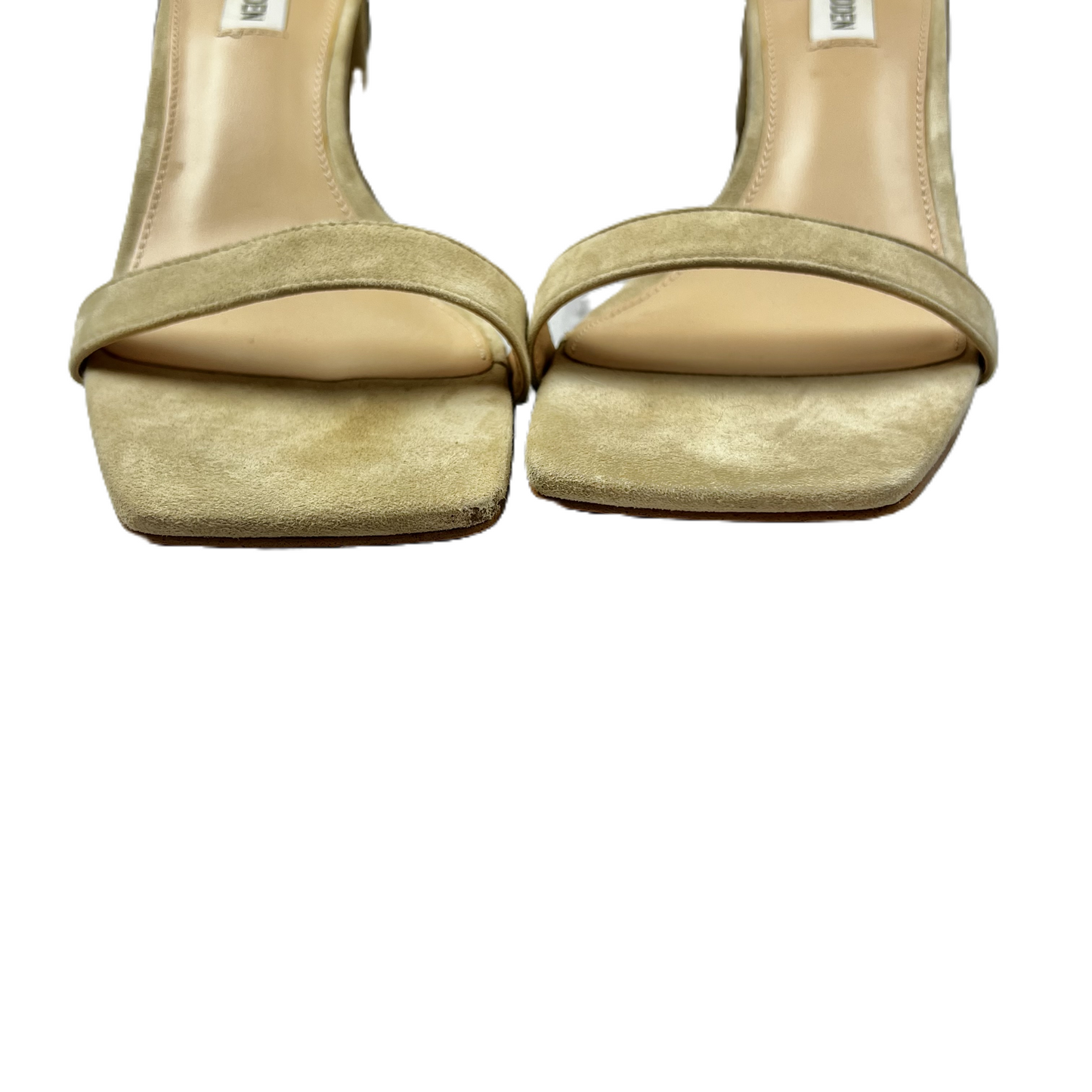 Beige Sandals Heels Block By Steve Madden, Size: 9