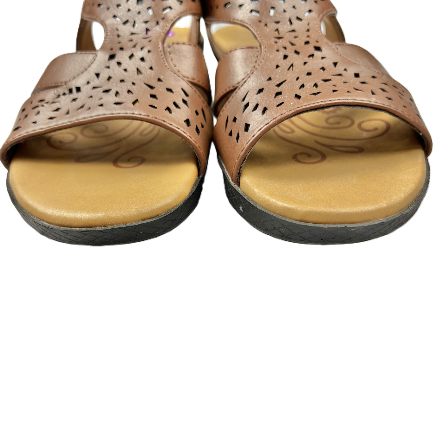 Brown Sandals Heels Platform By Easy Street, Size: 8.5