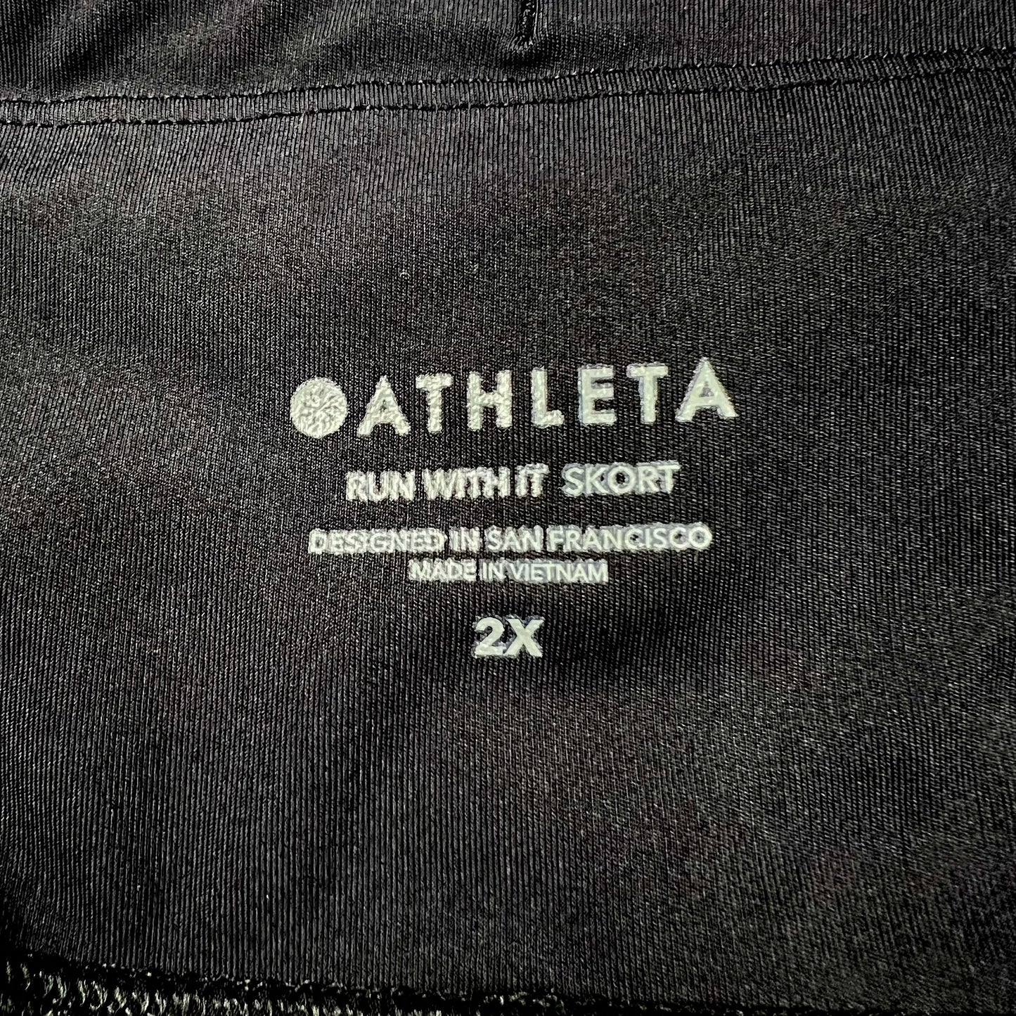 Black Athletic Skort By Athleta, Size: 2x