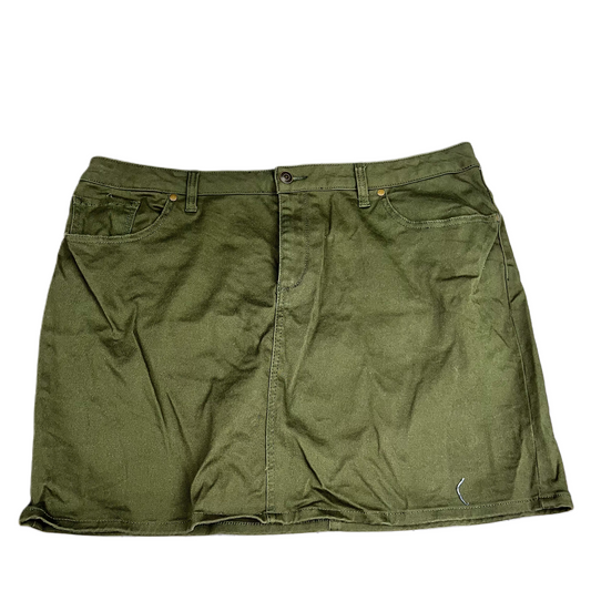 Green Skirt Mini & Short By New York And Co, Size: 16