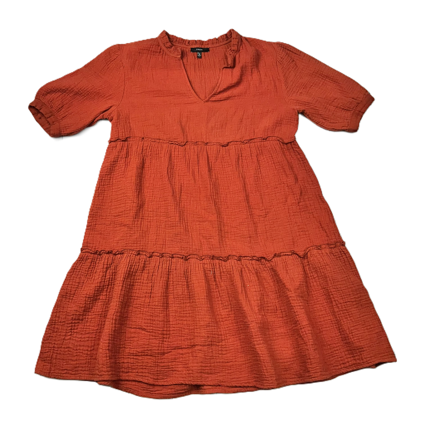 Orange Dress Casual Short By Drew, Size: S