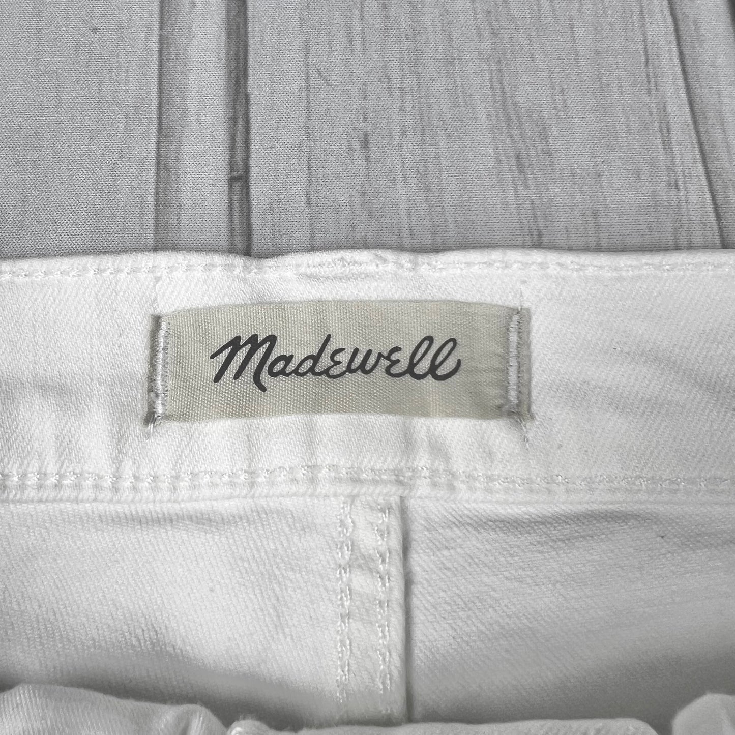 White Denim Jeans Skinny By Madewell, Size: L