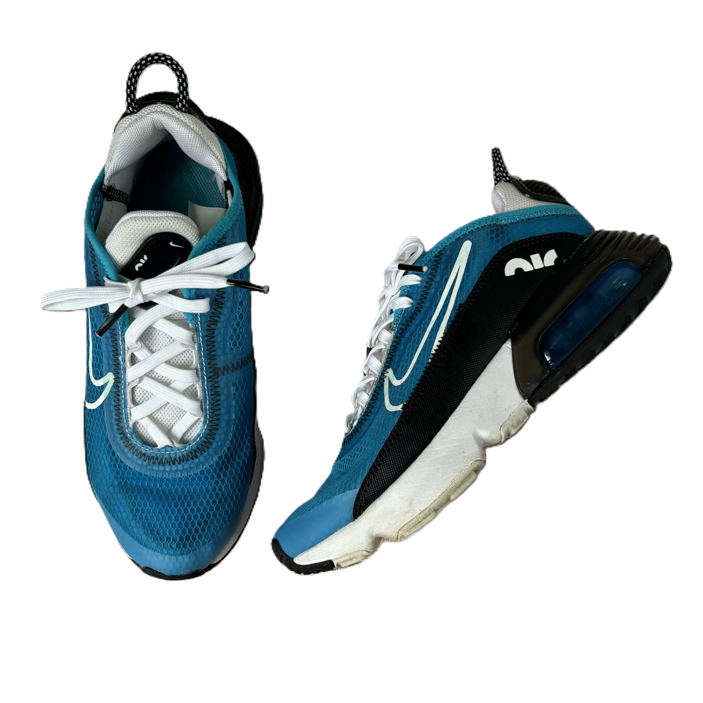 Shoes Sneakers By Nike In Black & Blue, Size: 6