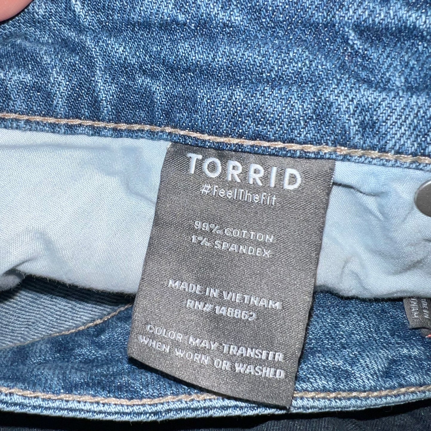 Blue Denim Jeans Boot Cut By Torrid, Size: 16