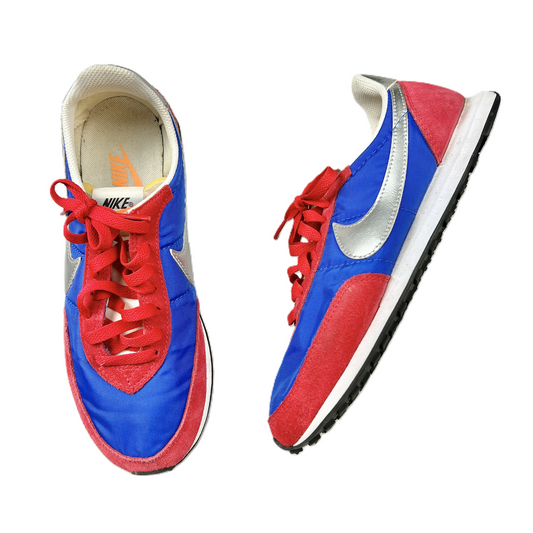 Blue & Red & White Shoes Sneakers By Nike, Size: 7