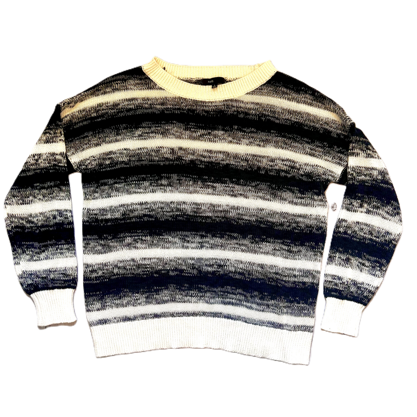 Sweater By Fate In Striped Pattern, Size: L