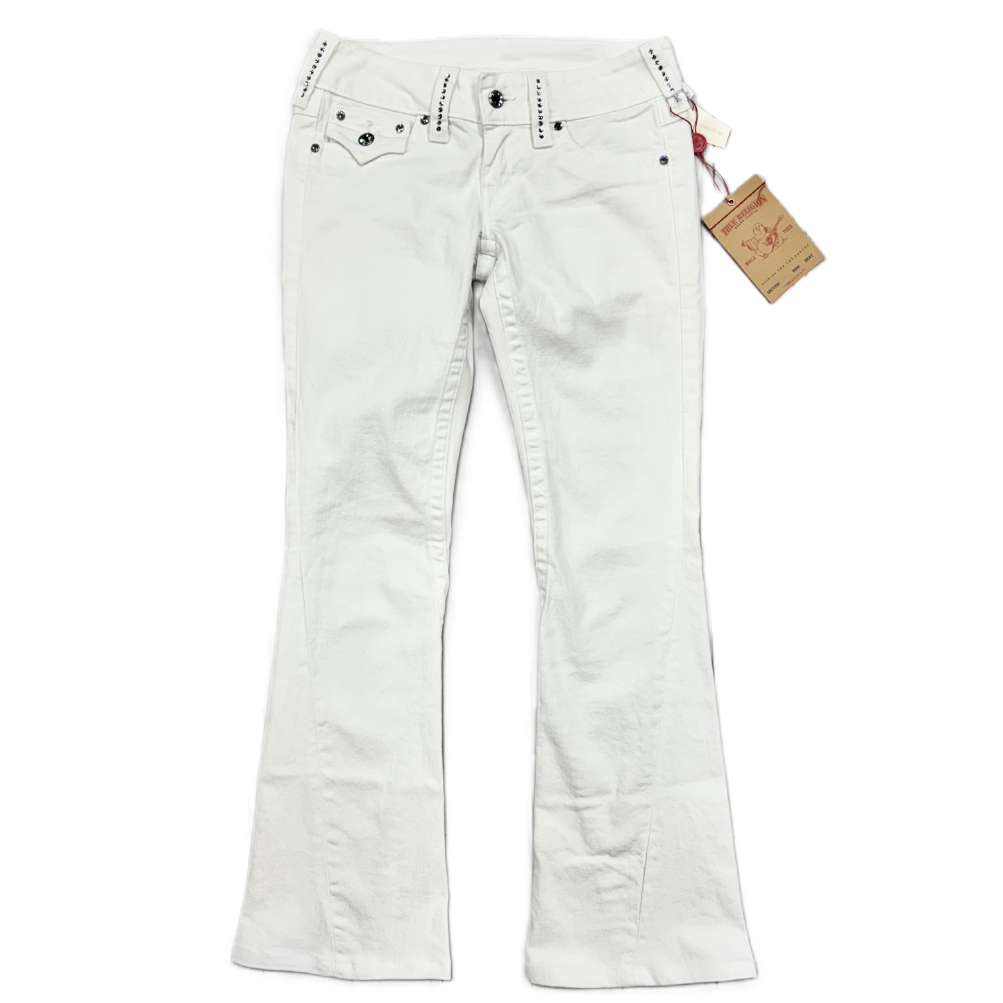 Jeans Flared By True Religion In White, Size: 4