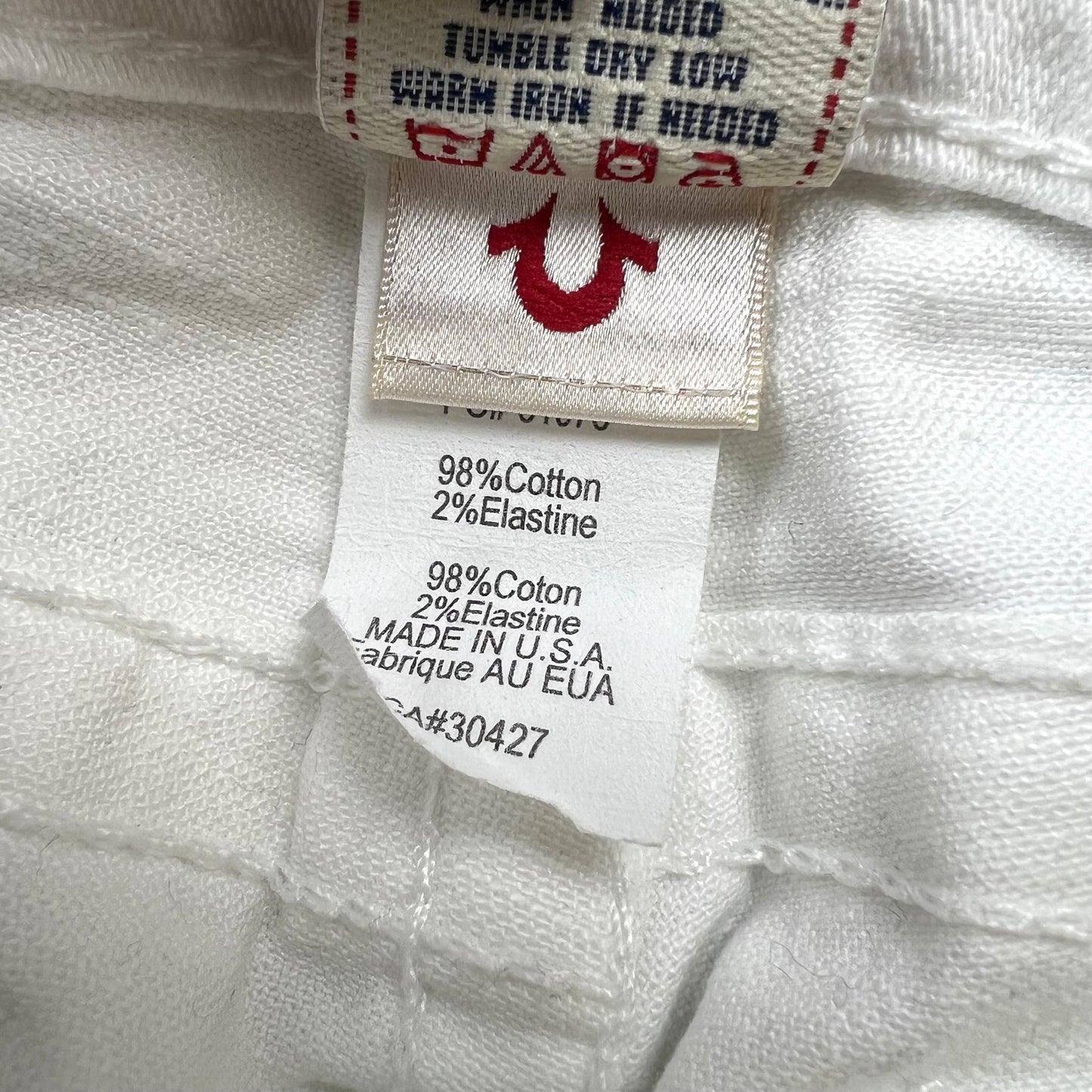 Jeans Flared By True Religion In White, Size: 4