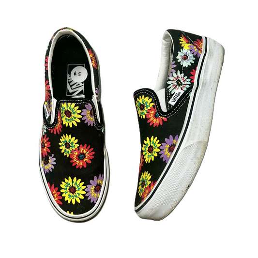 Shoes Flats By Vans In Floral Print, Size: 6.5