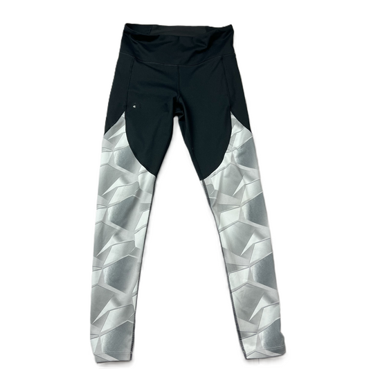 Black & Grey Athletic Leggings By Under Armour, Size: M