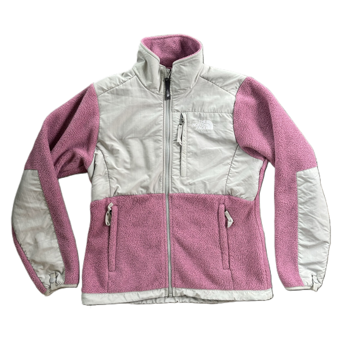 Jacket Faux Fur & Sherpa By The North Face In Grey & Pink, Size: S