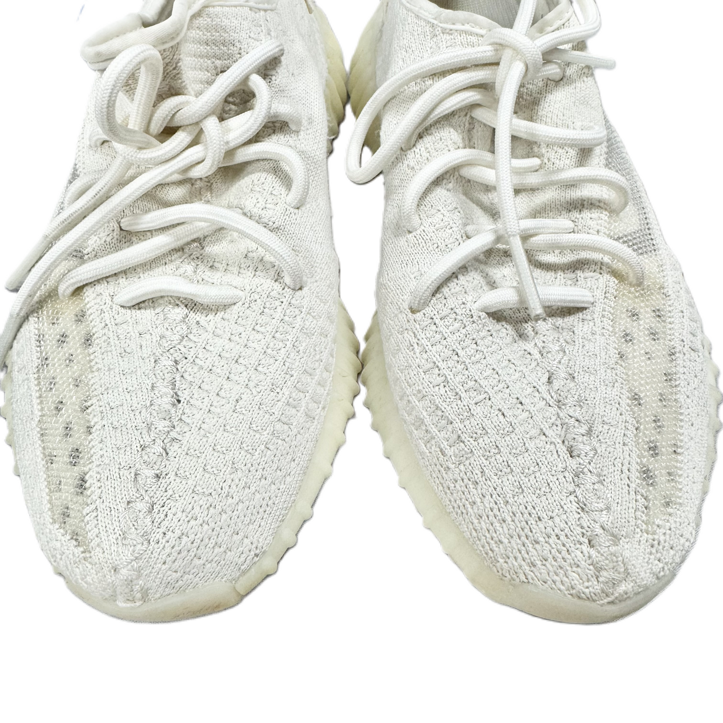 Shoes Luxury Designer By Yeezy In Cream, Size: 6.5