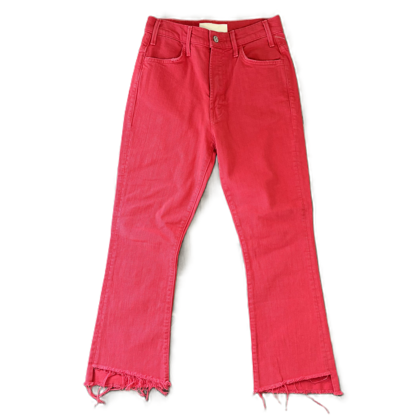 Jeans Straight By Mother Superior In Red, Size: 0