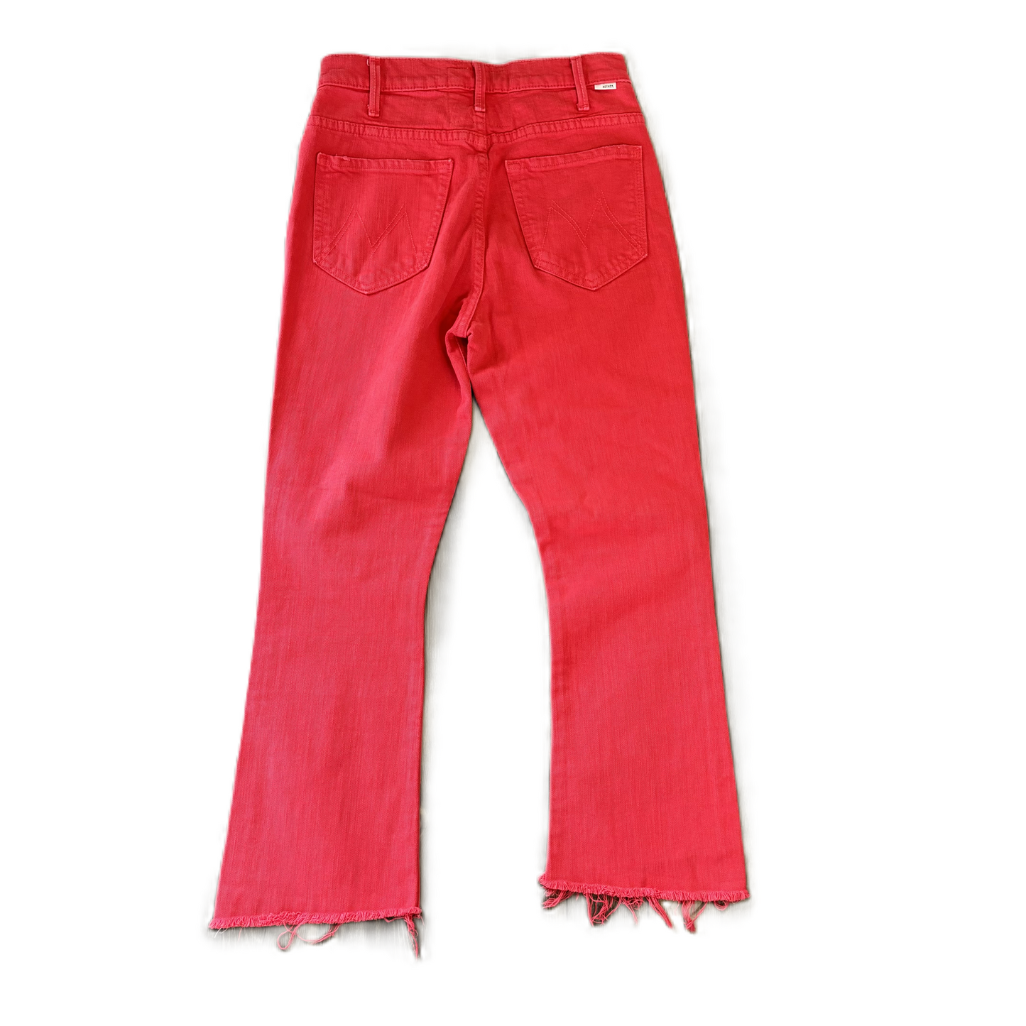 Jeans Straight By Mother Superior In Red, Size: 0