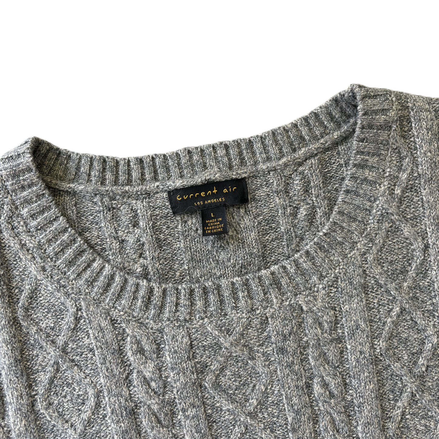 Sweater By Current Air In Grey, Size: L