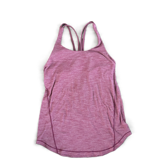 Athletic Top Short Sleeve By Lululemon In Purple, Size: M