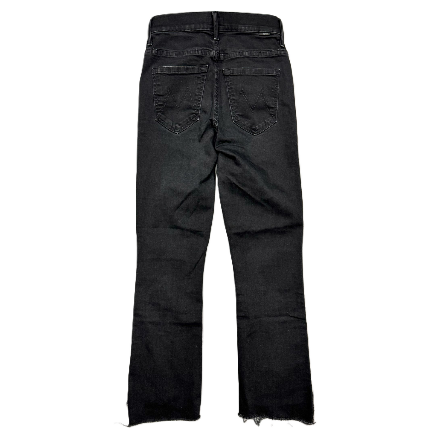 Jeans Straight By Mother In Black Denim, Size: 2