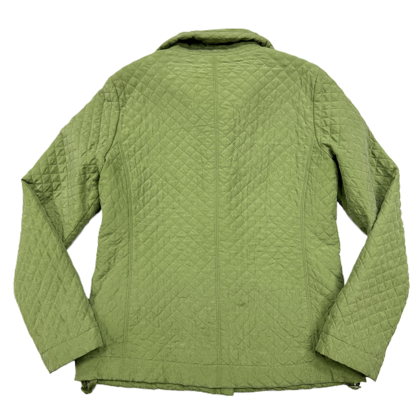 Jacket Puffer & Quilted By Eileen Fisher In Green, Size: S