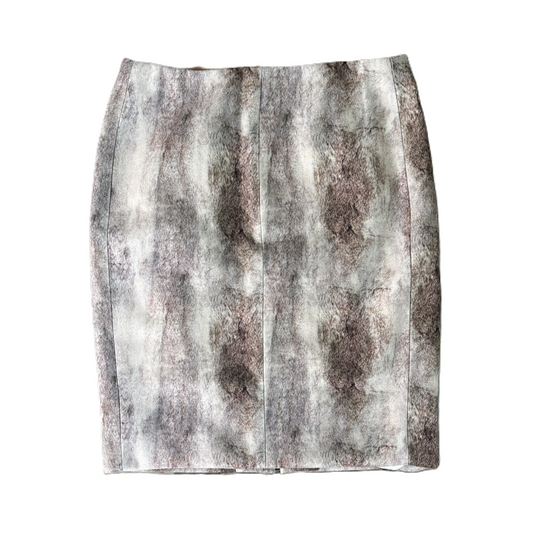 Skirt Midi By Catherine Malandrino In Brown & Cream, Size: 6