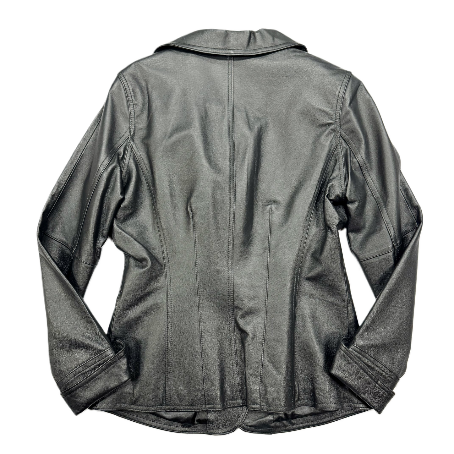 Jacket Leather By Clio In Brown, Size: S